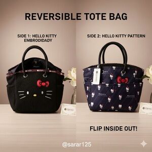 LeSportsac Hello Kitty 50th Anniversary Reversible Tote Bag